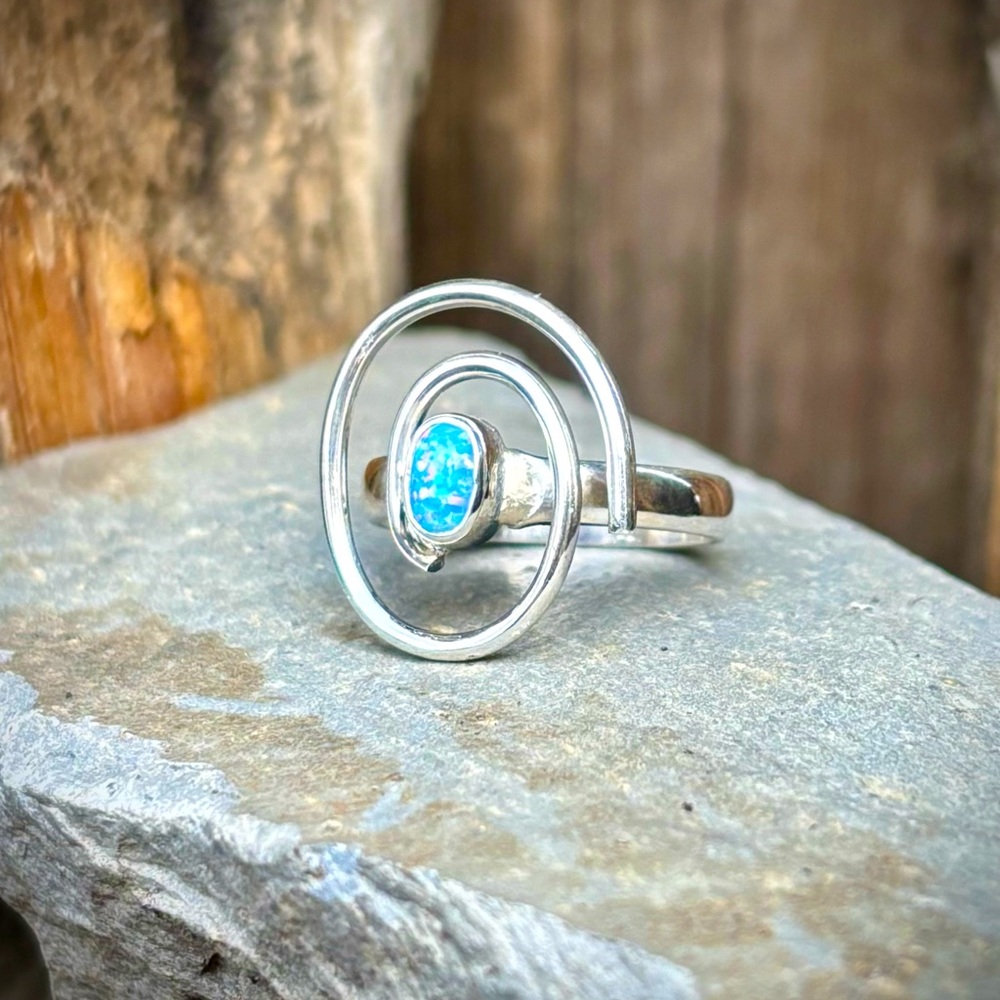 Fire Opal Ring - image 7